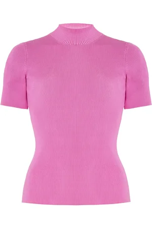 Oscar de la Renta Knit Silk-Blend Top, , M