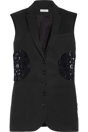 Diotima Olivier Wool Long Vest, , 3