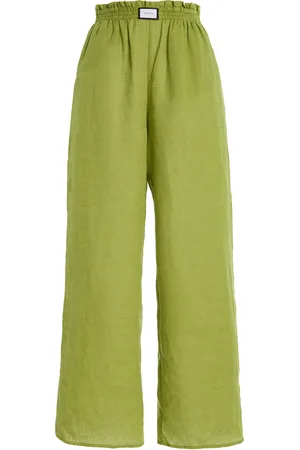 YAITTE Exclusive Janiero Linen Wide-Leg Pants, , XS