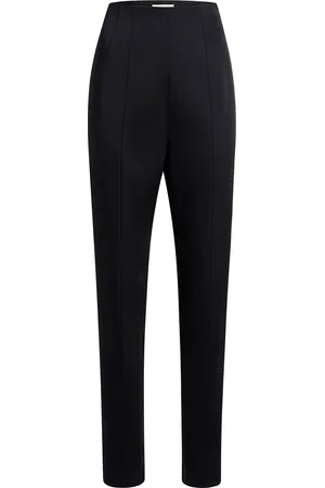 Khaite Lenn High-Rise Satin-Crepe Pants, , US 0
