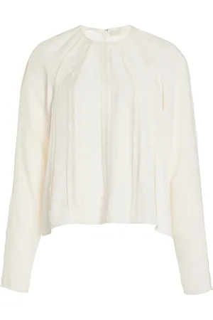 ULLA JOHNSON Kavi Satin-Back Crepe Top, , US 0