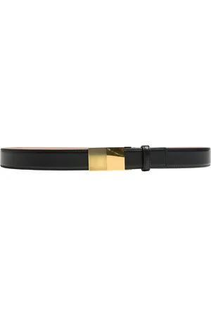 Khaite Elio Leather Belt, , 70 cm