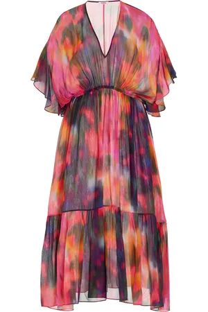 ERES Infinie Printed Silk Midi Dress, , S