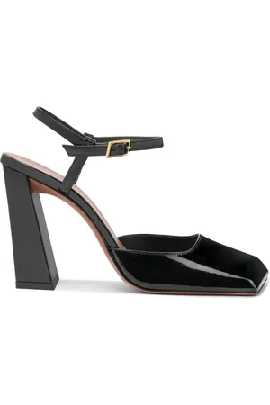 Amina Muaddi Charlotte Patent Leather Pumps, , IT 36
