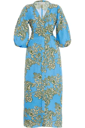 Cara Cara Rosewood Silk Dress, , S