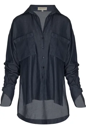 Andres Otalora Maramar Pocket-Detailed Tencel Chambray Shirt, , US 6
