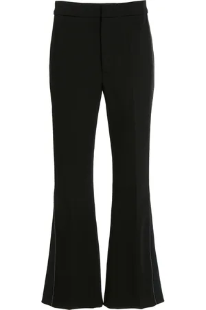 Victoria Beckham Cropped Wool-Blend Flare Pants, , UK 6