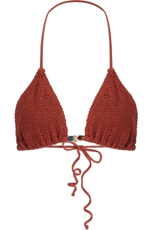 Bond Eye Ingrid Beaded Triangle Bikini Top, , OS