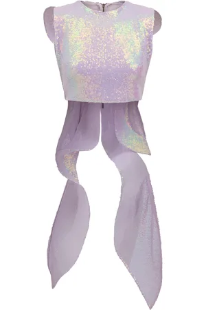 MATICEVSKI Substance Sequined Crop Top, , AU 8
