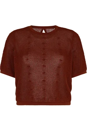 Escvdo Exclusive Ofrenda Open Back Cotton Knit Top, , M