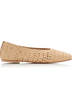 Freda Salvador Jessie Raffia Flats, , US 6.5