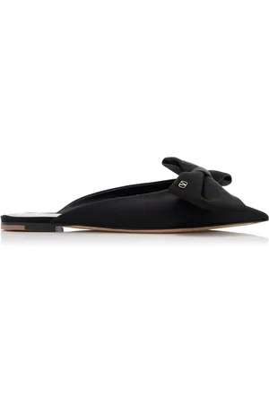 VALENTINO GARAVANI Unchateau Satin Bow Flats, , IT 36