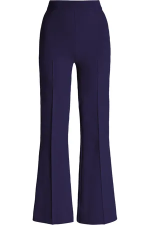 High Kick Stretch-Cotton Knit Cropped Flared Pants, , XS
