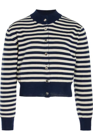 BRANDON MAXWELL The Aubrey Shrunken Knit Cashmere Cardigan, , XS