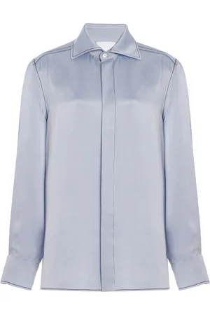 BEVZA Office Satin Shirt, , XS