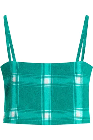 Rosie Assoulin Easy Plaid Bandeau Top, , US 0