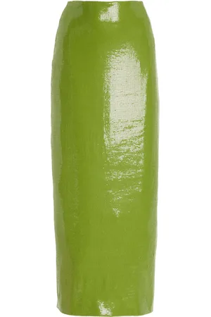 Oscar de la Renta Sequined Jersey Maxi Skirt, , US 0