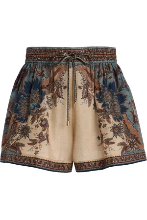 ZIMMERMANN Ascension Silk Shorts, , 0P