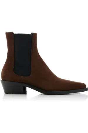Proenza Schouler Bronco Suede Chelsea Boots, , IT 36
