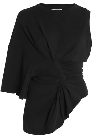 A.W.A.K.E. MODE Organic Cotton Knotted Jersey Top, , L