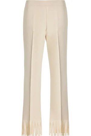 High Louise Fringed Cotton-Blend Pants, , XS