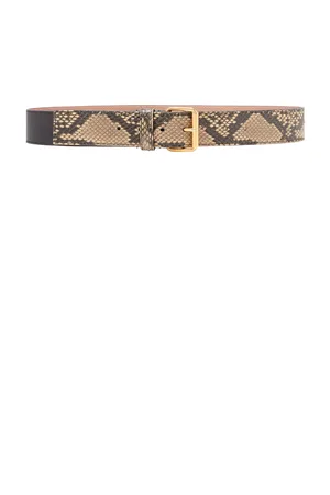 DRIES VAN NOTEN -Effect Leather Belt, , 75 cm
