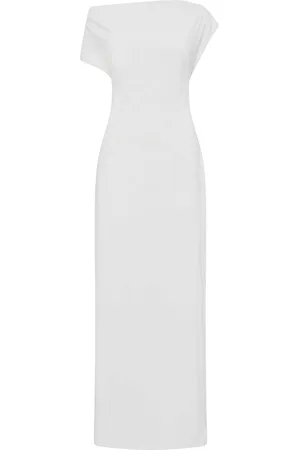 St Agni Asymmetric Jersey Maxi Dress, , XS