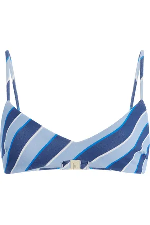 Zulu & Zephyr Striped Bralette Bikini Top, , US 2