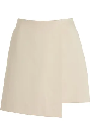 By Malene Birger Raye Cotton-Blend Mini Wrap Skirt, , FR 32