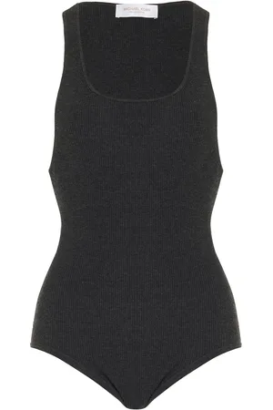 Michael Kors Ribbed Jersey Tank Bodysuit, , S
