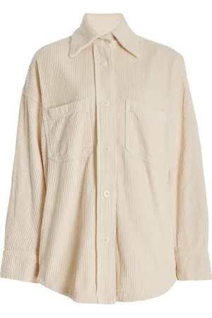 Les Tien Zoe Oversized Cotton-Corduroy Shirt, , XS