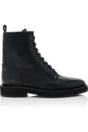 Golden Goose Combat Leather Boots, , IT 36