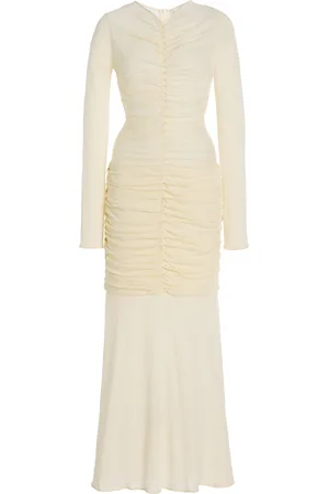 More Noir Lauren Wool-Blend Jersey Dress, , XS