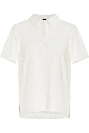 Proenza Schouler Kennedy Sheer Stretch-Lace Top, , US 2