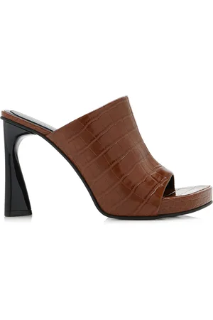 Stella McCartney Elsa Croc-Effect Vegan Leather Mules, , IT 36