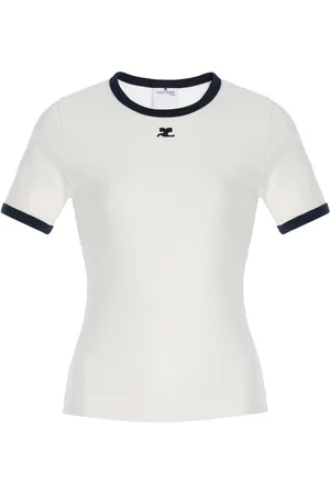 Courrèges Signature Cotton T-Shirt, , XS
