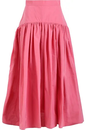 MARTIN GRANT Gathered Cotton-Blend Midi Skirt, , FR 36