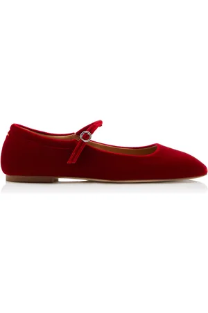 Aeyde Uma Velvet Mary Jane Flats, , IT 36