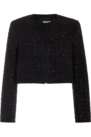 ROTATE Cropped Bouclé Jacket, , EU 32