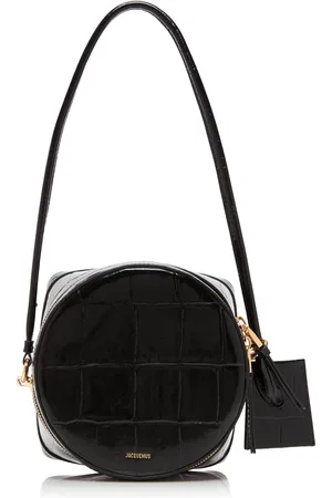 Jacquemus Le Vanito Croc-Embossed Leather Box Bag, , OS