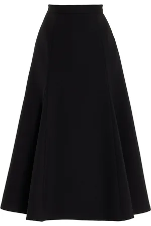 Carolina Herrera Stretch-Wool Midi Skirt, , US 12