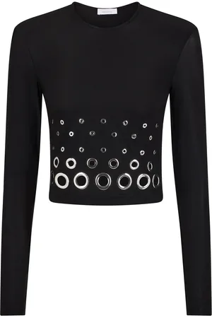 Paco rabanne Eyelet-Detailed Crop Top, , FR 34