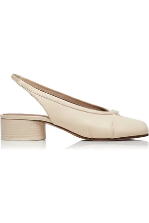Maison Margiela Tabi Leather Slingback Ballet Pumps, , IT 36