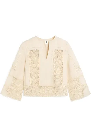 By Malene Birger Donna Embroidered Cotton Top, , EU 38