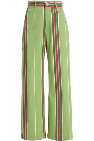 La Veste Exclusive Riviera Pippi Striped Cotton Pants, , L