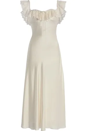 Mirror Palais Sonata Silk-Charmeuse Lady-Length Dress, , M