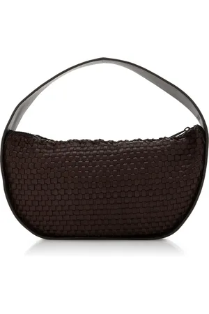 St Agni Small Arc Woven Leather Shoulder Bag, , OS