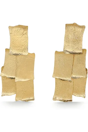 Cult Gaia Brooklyn Brass Clip-On Earrings, , OS, , Gifts For Her