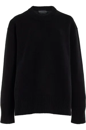 BRANDON MAXWELL The Joanna Classic Knit Cashmere Sweater, , M