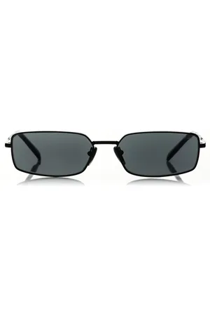 Prada Square-Frame Metal Sunglasses, , OS